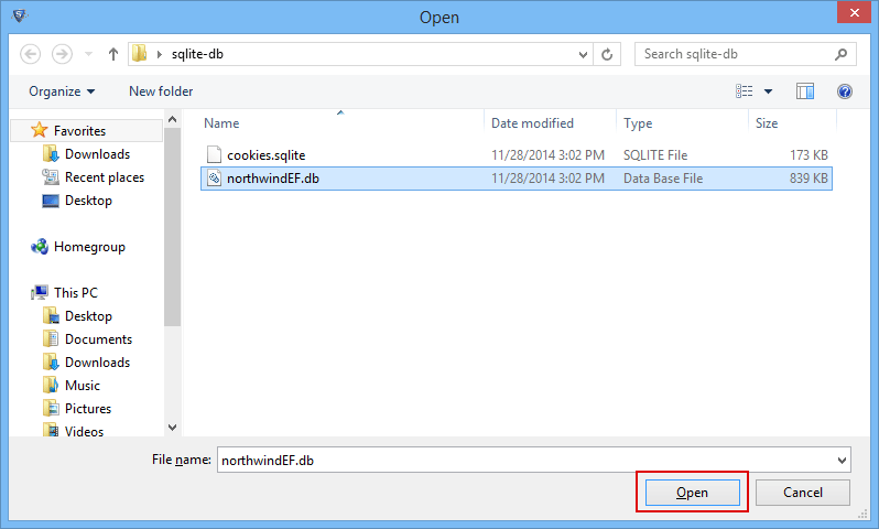 open .db file in sqlite browser invalid file format